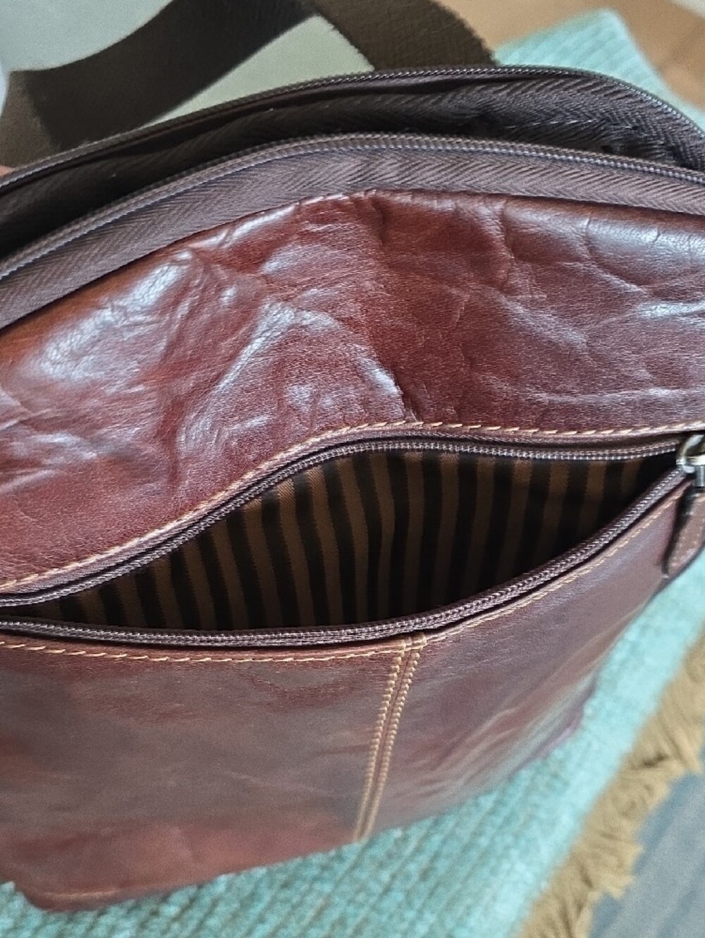 Jack Georges Small Brown Leather Backpack — Women - Picture 13 of 15